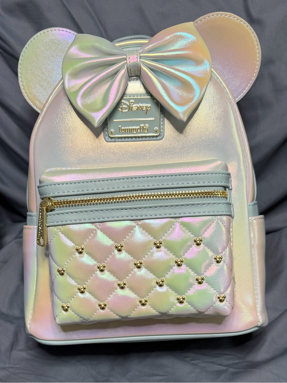 Loungefly Iridescent Pastel Minnie Ear Backpack